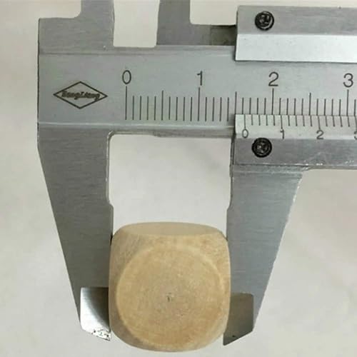 Miniatura 6 de 10 dados de madera dados en blanco de 6 lados dados redondos en forma de cubo de esquina dados de grafiti manualidades dados de juguete suministros