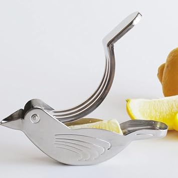 2Pcs Manual Lemon Juicer, Stainless Steel Bird Lemon Squeezer Manual Citrus Juicer Bird Shape Portable Hand Juicer for Orange Lemon Lime Pomegranate Home Kitchen Bar Gadget