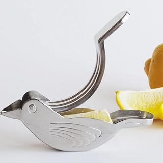 2Pcs Manual Lemon Juicer, Stainless Steel Bird Lemon Squeezer Manual Citrus Juicer Bird Shape Portable Hand Juicer for Orange Lemon Lime Pomegranate Home Kitchen Bar Gadget