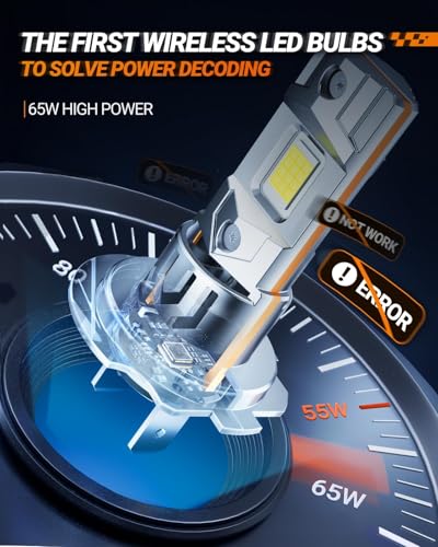 Image of SEALIGHT H7 Bulb For Fog /ATV, 120000LM 2026 New Modle, 80000HRS Lifespan with Cooling Fan 6500K Eye-protected, Wireless Non-polarity Easy Installation, Pack of 2