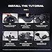 Martian Motocycle Helmet Bluetooth 5.1 Headset Wireless IP67 Waterproof Motoriding, Biking & Skiiing/BlueT-S2 /1000M Intercom/2 in 1 Microphone/2 Riders Intercom/