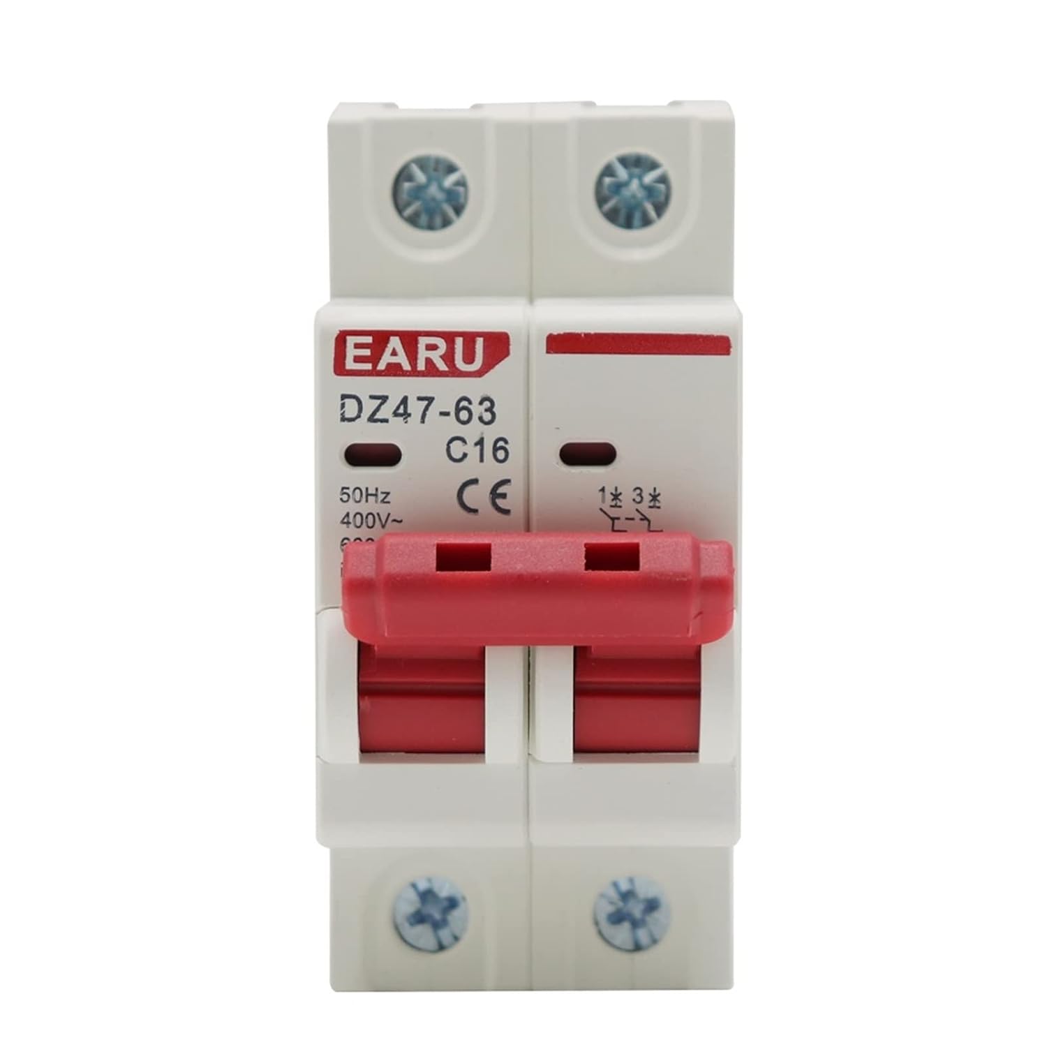 DZ47 400V 1-4P 3-125A Cタイプミニサーキットブレーカー MCB ショート過負荷回路保護装置 35mm DINレ