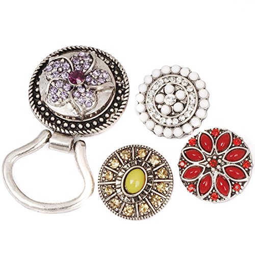 BMC Interchangeable Snap Centerpiece Eye Glass Holding Magnetic Brooch - Set 5