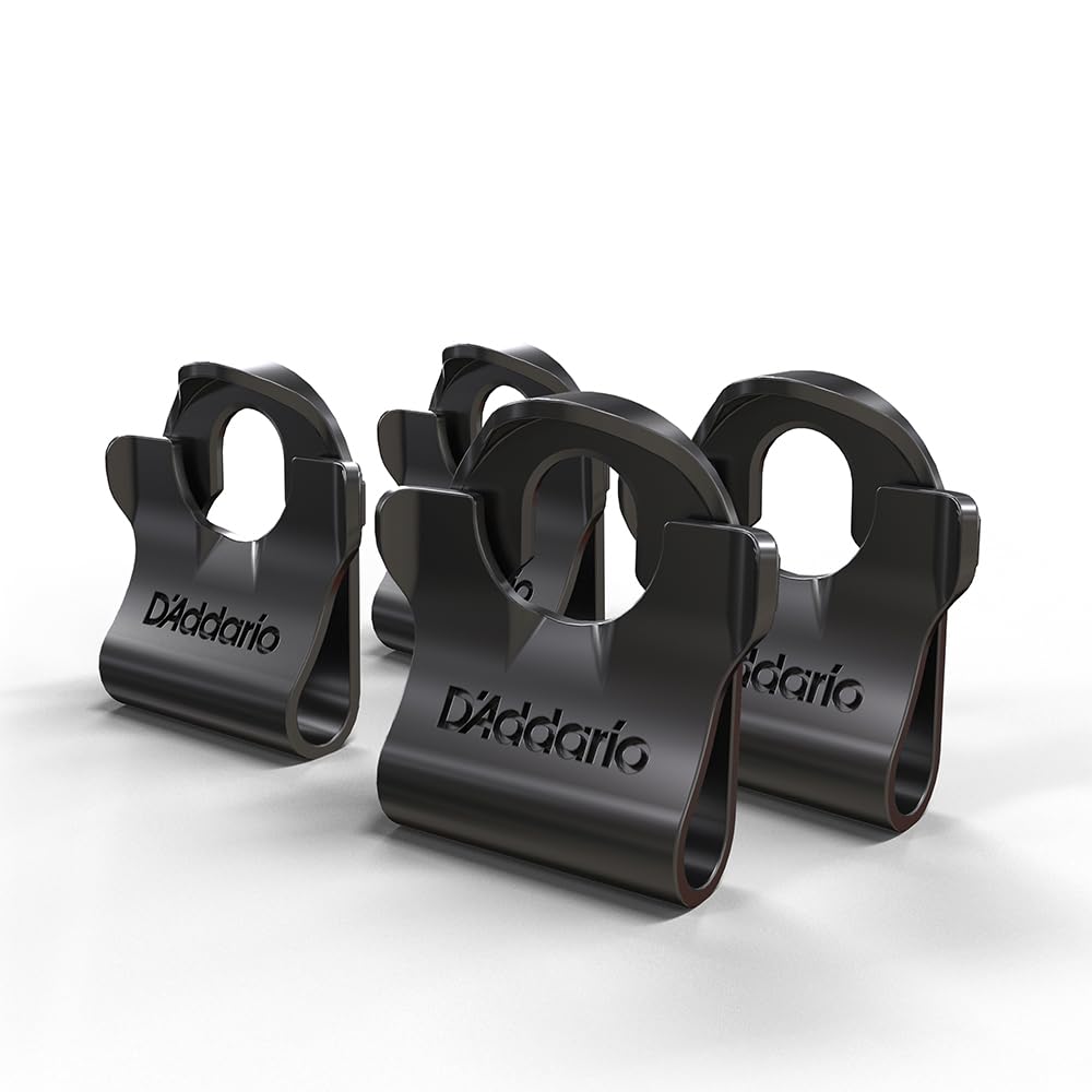 Dual-Lock Guitar Strap Locks, 2 Sets – Secure Cable & Strap Lock