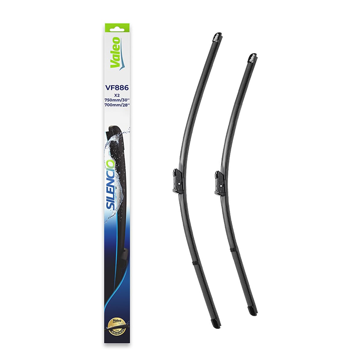 Valeo Silencio 2x Pióra Wycieraczek VF886 - Przód - 750 mm / 700 mm