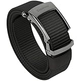 FAIRWIN Golf Ratchet Belt Men's Casual Belts Work Belt Nylon EDC Hiking Belt Men Black for Jeans Shorts Dress Adjustable