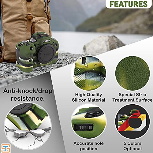 Funda para cámara Canon R6 R6II de silicona protectora miniatura 2