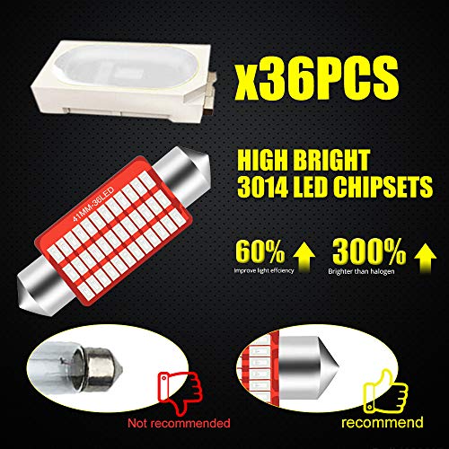 Bulbo LED 2112 Uniforme Azul 36SMD 10 pzas miniatura 4