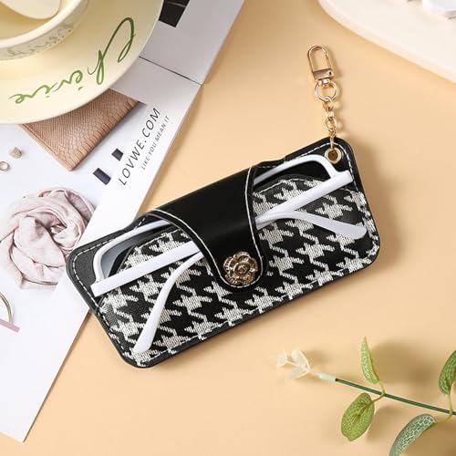Image of kytasryl Soft Leather Sunglasses Bag,Travel Sunglass Holder Eyeglass Case Portable Slim Sunglasses Pouch