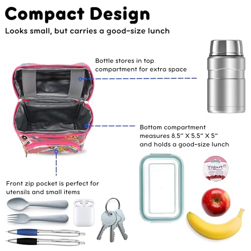 Image of J World Corey Kids Lunch Bag. Insulated Lunch-Box for Boys Girls, Basketbally