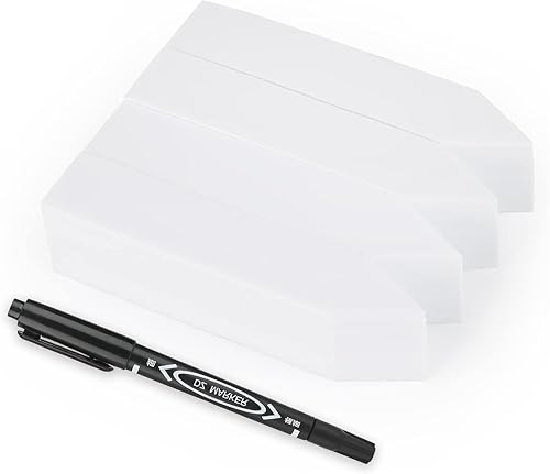 KINGLAKE GARDEN 600 etiquetas de plástico de 4 pulgadas para plantas de jardín, etiquetas de jardinería vegetal, etiquetas de jardín de plástico