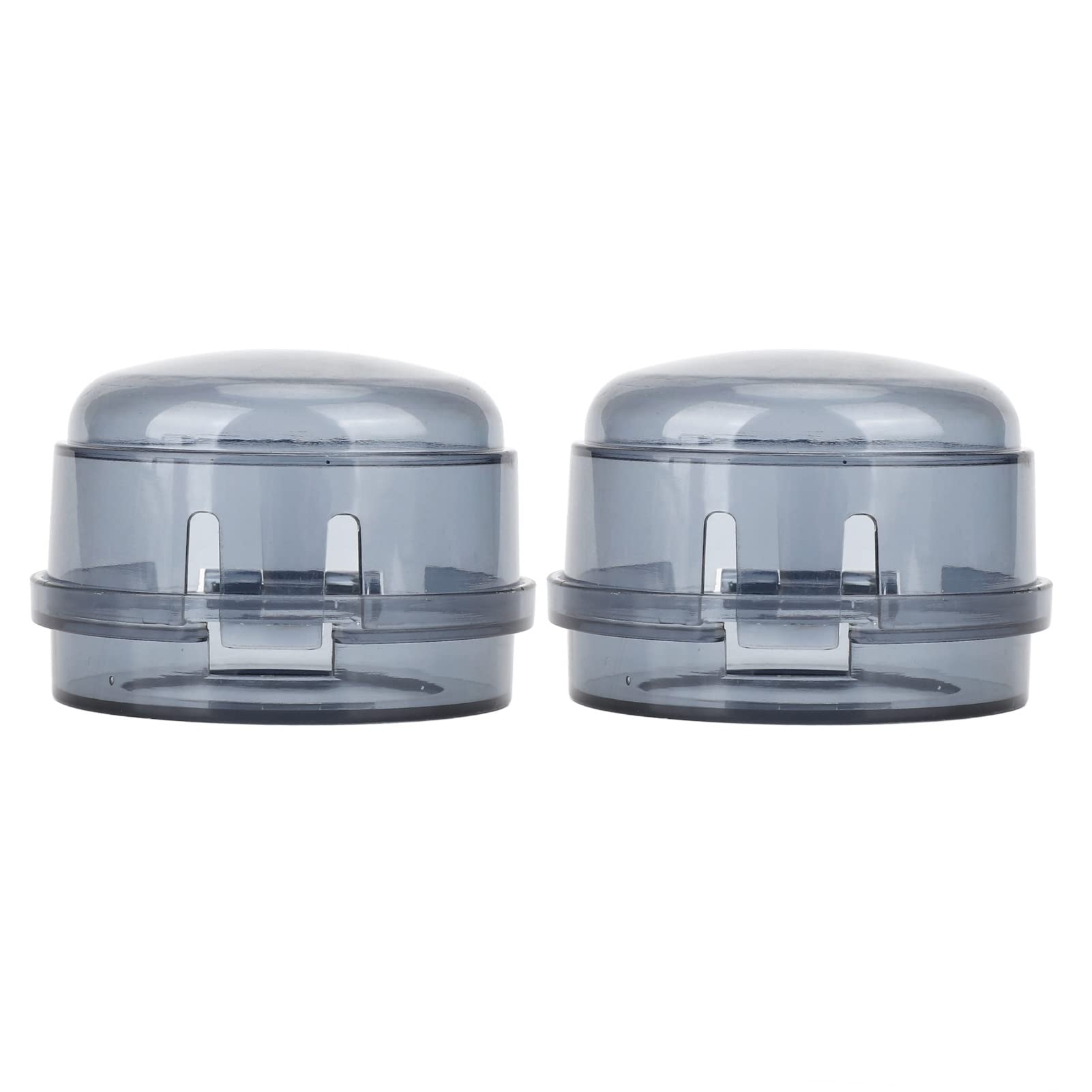 aqxreight Child Proof Gas Stove Knob Covers, Baby Safety Locks 2pcs, Easy to Install, PP Material, High Temperature, Detachable and Reusable, Suitable for Home Kitchen (Black Shine)