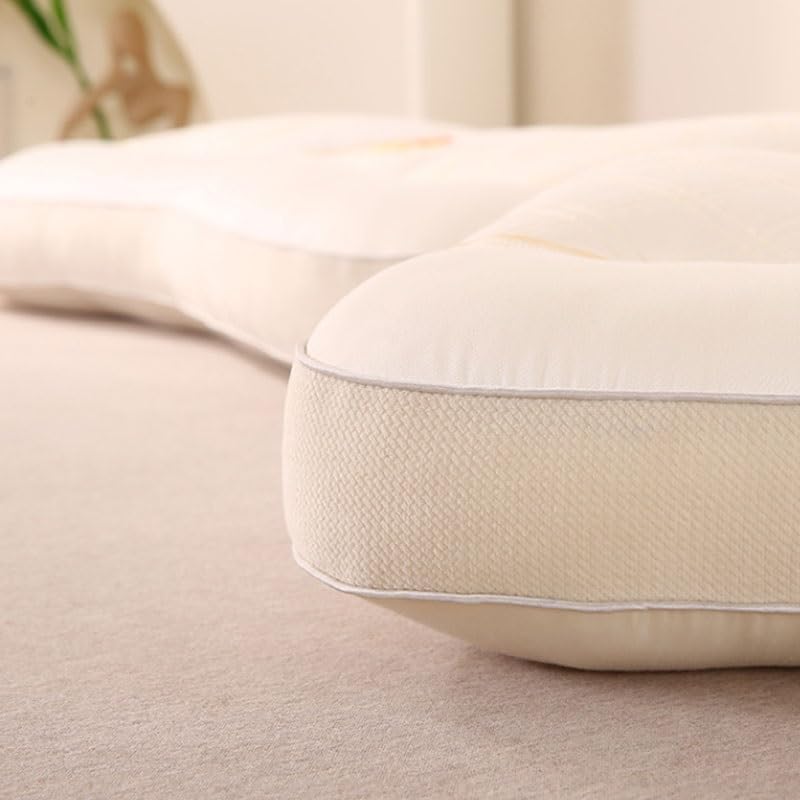 Neck Protecting Knitted Cotton Embroidered Soft Skin Friendly Pillow