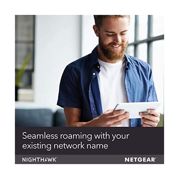NETGEAR WiFi Mesh Range Extender EX7000 - Coverage up to 2100 sq.ft. and 35 Devices with AC1900 Dual Band Wireless Signal Booster & Repeater (up to 1900Mbps Speed), Plus Mesh Smart Roaming - Image 4