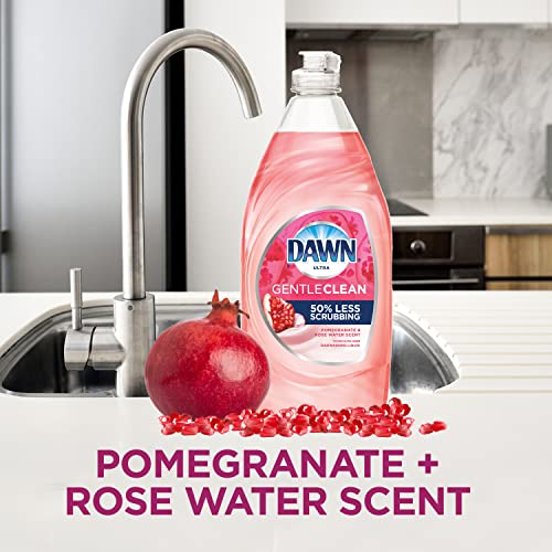 Image of Dawn Ultra Gentle Clean Dishwashing Liquid Dish Soap, Pomegranate & Rose Water Scent, 24 fl oz