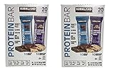 Protein Bar Kirkland Signature delicious energy variety (total 20 pack: 10 Chocolate Chip Cookie Dough, 10 Chocolate Brownie) Gluten Free, Real Chocolate, 15g of Fiber 2.12 oz (40 Count)