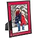 J Devlin Glass Photo Frame Red 4x6 Horizontal or Vertical Easel Back