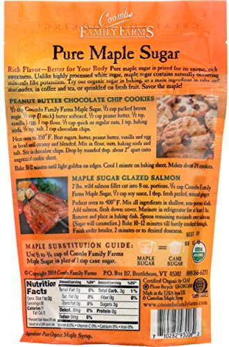 Coombs Family Farms Organic Pure Maple Sugar, Original, 6 Oz #TOP2