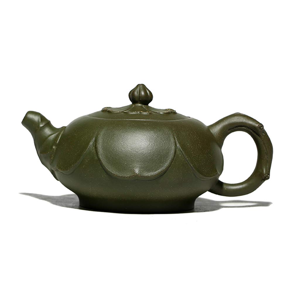 Théière à l'argile Verte de minerai Brute, Théière à l'argile Violette à la Main, Ensemble de thé de Forme de Lotus, Faisant de la théière, Simple et exquise Cadeau de Mode
