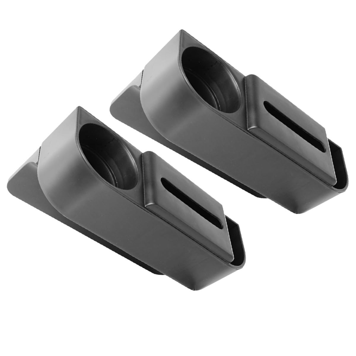 Organizador de Artículos Diversos Automóvil 2 Pcs Abs Negro