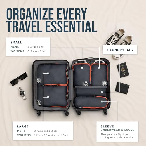 TRIPPED 6-Piece Packing Cubes