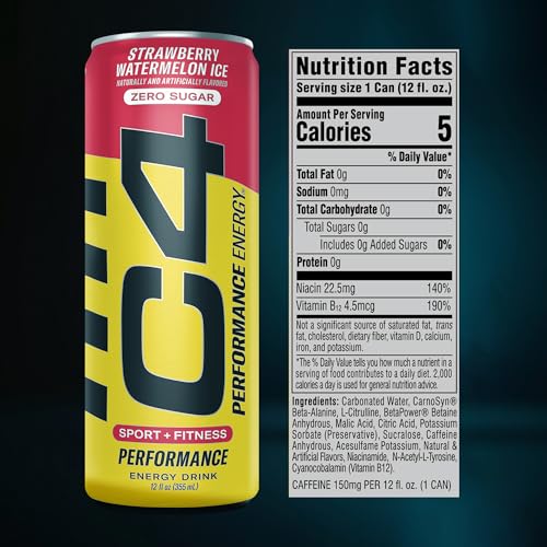 Image of C4 Energy & Smart Energy Drinks Variety Pack, Sugar Free Pre Workout Performance Drink With No Artificial Colors or Dyes, Zero Calorie, Coffee Substitute or Alternative, 4 Flavor Variety 12 Pack