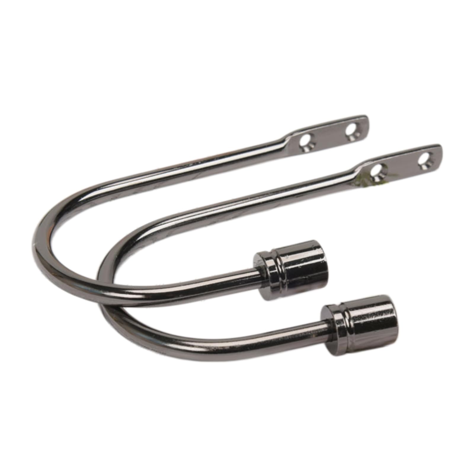 Essmoko Gun Black Curtain Tie Backs Curtain Holdbacks Metal U-Shaped Wall Hook Wall-Mounted Curtain Wall Hook Fixed Hook Curtain Tie Base Wall Hook