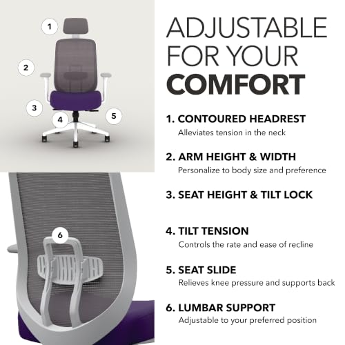 Image of HON Altern Ergonomic Office Chair, Office Desk Computer Chair, Iris