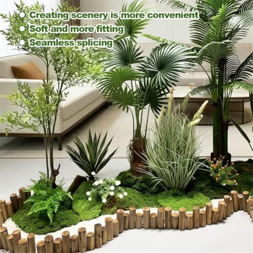Alfombra de césped artificial para paisajismo en miniatura y proyectos de hogar 5