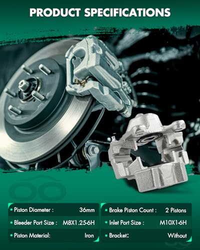 Image of SCITOO Rear Right Brake Caliper Without Bracket 193000 Compatible For Chrysler For Crossfire 2004-2008,For Mercedes-Benz For C230 1999-2000,For Mercedes-Benz For C280 1998-2000