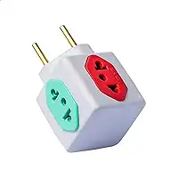 Adaptador de Tomada Múltiplo com 3 Entradas, 10A/20A, Formato Cubo, Padrão Brasileiro 3 Pinos