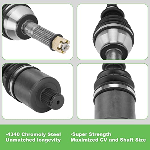 Image of Rear CV Axle with Wheel Bearing for Polaris 2013-2018 Ranger Crew /XP 900, 2017 2018 Ranger XP 1000, 2015 Ranger 570 Full-Size, 2pcs Left /Right Half Drive Shaft Replace for 1332947