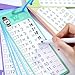 Ymapinc Flash Cards Multiplication, 0-12 with 2 Dry Erase Pens Educational Times Table Chart for Learning and Teaching Aids Classroom Home