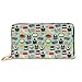 Porte Monnaie Boulangerie Pâtisserie Menthe Nourriture Coin Purse Wallet Original Retro Porte-Monnaie Femme Souple Portefeuille Pochette pour Amoureux, Prof, La Fille