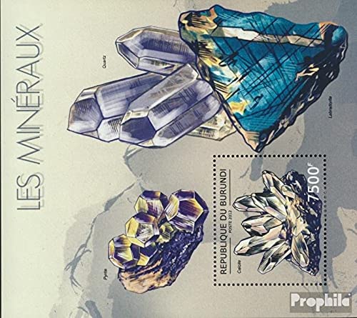 Bloque De Sellos Togo 2016 Minerales – Edición Completa MNH Con Goma Original Para Coleccionistas