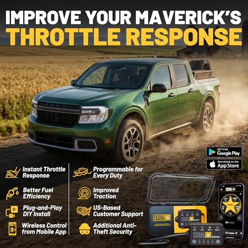 Image of PEDAL COMMANDER for Ford Maverick 2022-2026 Throttle Response Controller - Plug-and-Play, 36 Driving Settings & App Control, Throttle Controller Performance Mods, Maverick Parts
