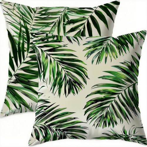 Housse de coussin 60x60 en velours vert chic et imperméable pour canapé