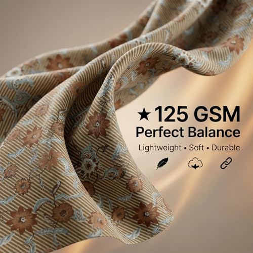 Image of Mafatlal 125 GSM Merino Double Bedsheet with Pillow Covers |90 x 100 Inches | Soft, Breathable & Lightweight | Brown