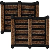 vingardium leviosa VL Door Mat 35x30cm – Boot Scraper Door Mats Outdoor with Rubber Backing and Coir Bristles – Compact Outdoor Mat for Dirt Control in Entryways, Garden, Patio or Porch