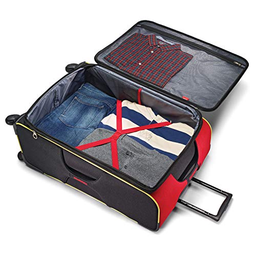 American Tourister Disney Softside Luggage with Spinner Wheels, Mickey