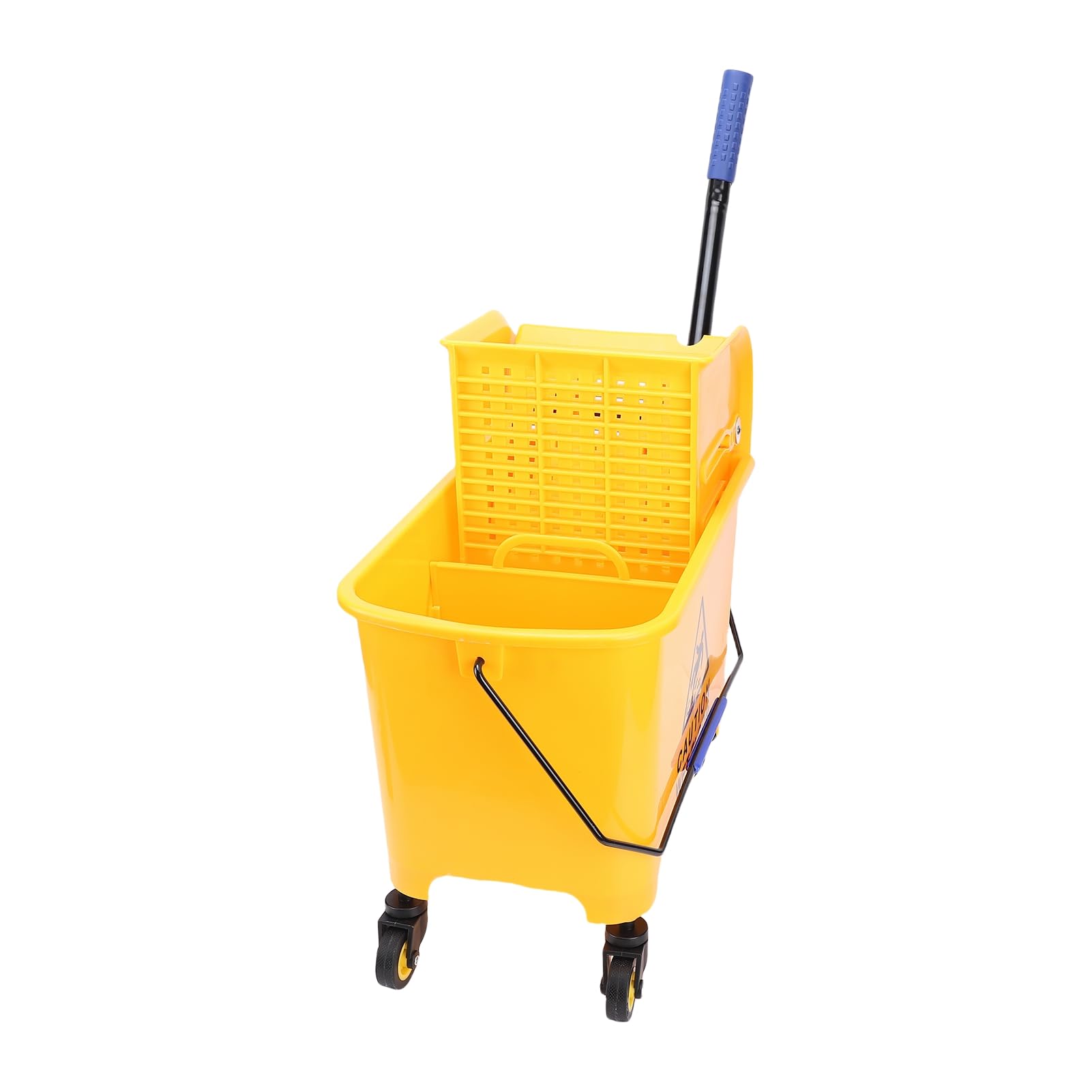 Generic Cubo Móvil para Fregona de Alta Resistencia, Capacidad de 20 litros, Escurridor de Prensa Lateral, Ruedas Giratorias de 360°, para Uso Comercial