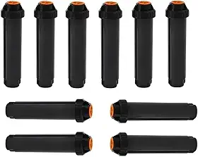 Kit de Irrigação com 10 Aspersores Pop-up, Sistema Automático para Jardim e Gramado, Preto