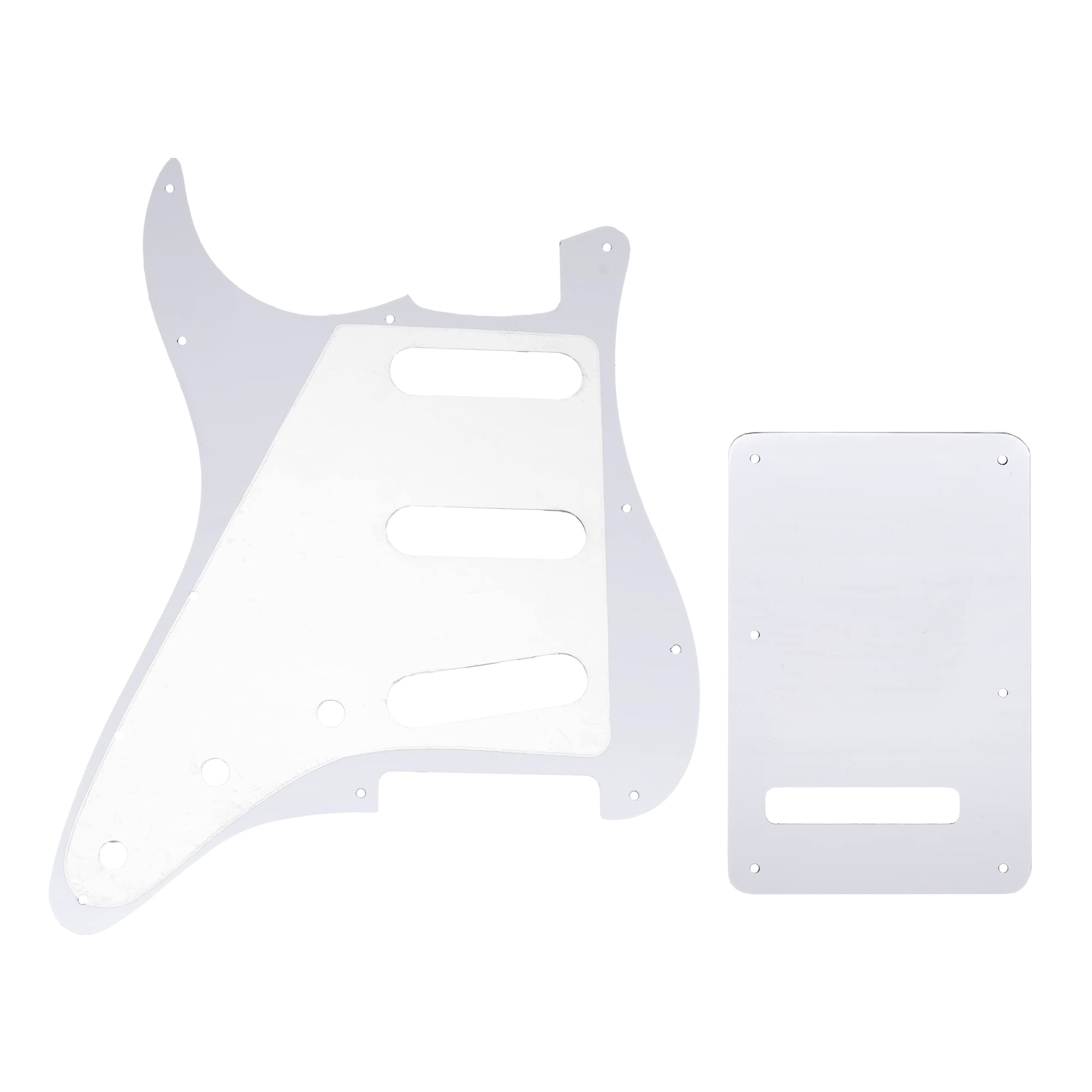 Set Di Battipenna E Piastra Antigraffio Per Chitarra Elettrica  3 Strati Bianchi~p140966191 - Foto 6
