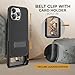 MOTIVE iPhone 15 Pro Case with Clip & Kickstand, Magnetic Shell Holster Combo, Shockproof Cover, 6.1