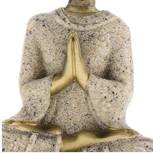 Statue de Bouddha en grès pour décoration maison moderne - 3