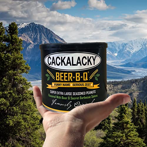Cackalacky® Beer B-Q® Seasoned Peanuts, 12 Oz. , Flavored With Beer & Secret Barbecue Spices Makes Great Snacks For Backyard Barbecues, And More - Made With Peanuts And Spices #TOP5