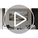 PHAOHUAXM Wood Framed Wall Art For Living Room Large Canvas Wall Decor For Bedroom Flower Watercolour Painting Office Decor Countryside Scenery Wall Picture Printing Artwork Home Decor 20x40 In
