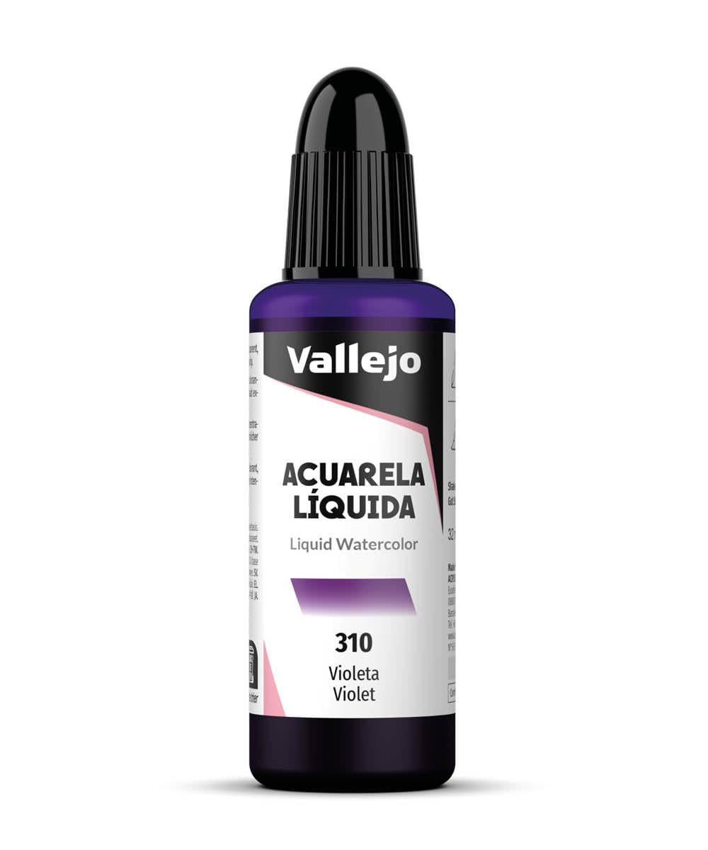 Vallejo Flüssig-Aquarell Farbe – 32 Ml, Orange, Transparent & Hochkonzentriert