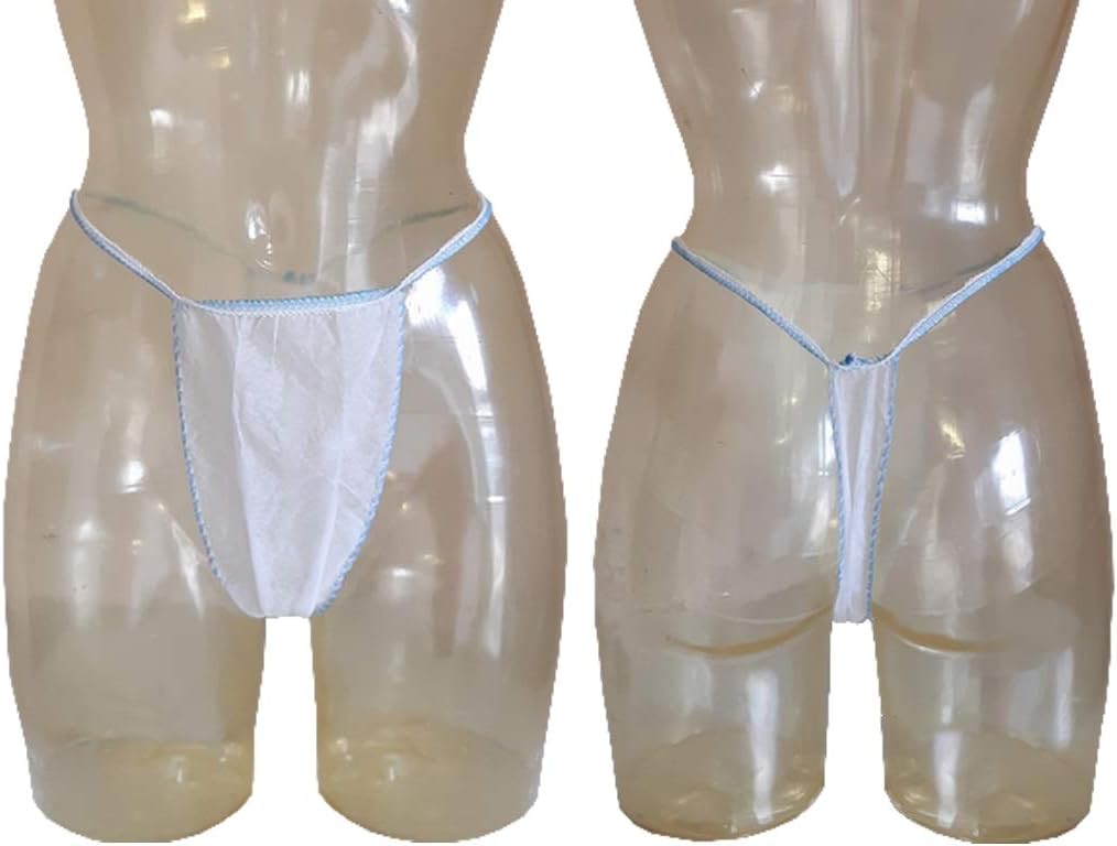 50 Disposable Non-Woven Fabric Thongs for Spas, Massages and Waxing
