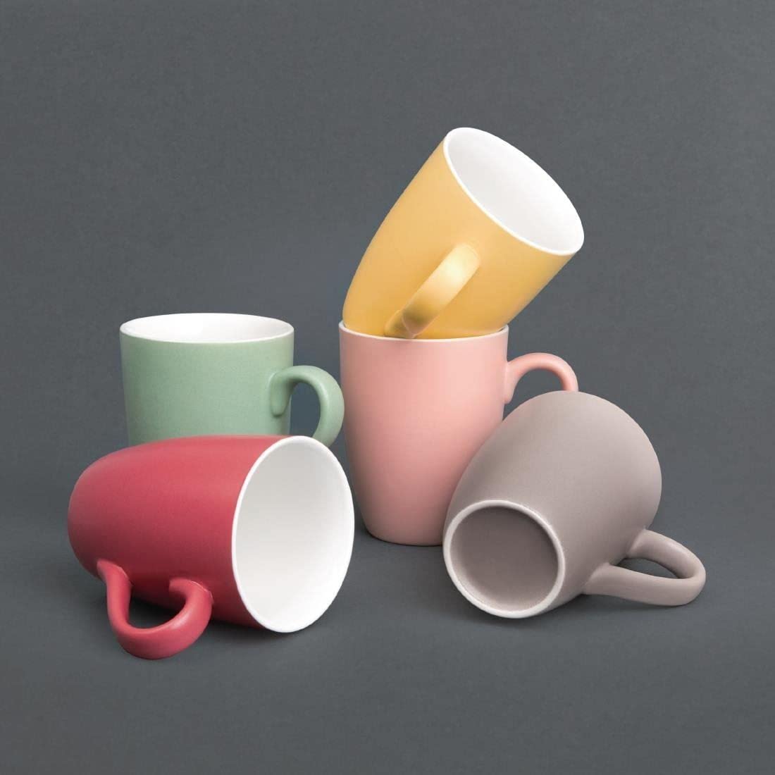 Kubek porcelanowy Olympia Pastel zielony - 340ml 12oz (Pudełko 6)